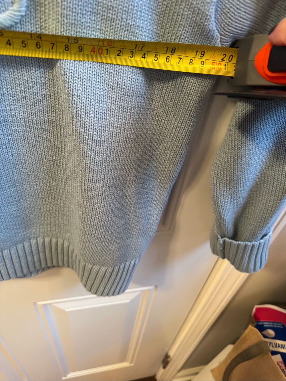 Ralph Lauren Light Blue Embroidered Crewneck Sweater - Picture 5 of 5